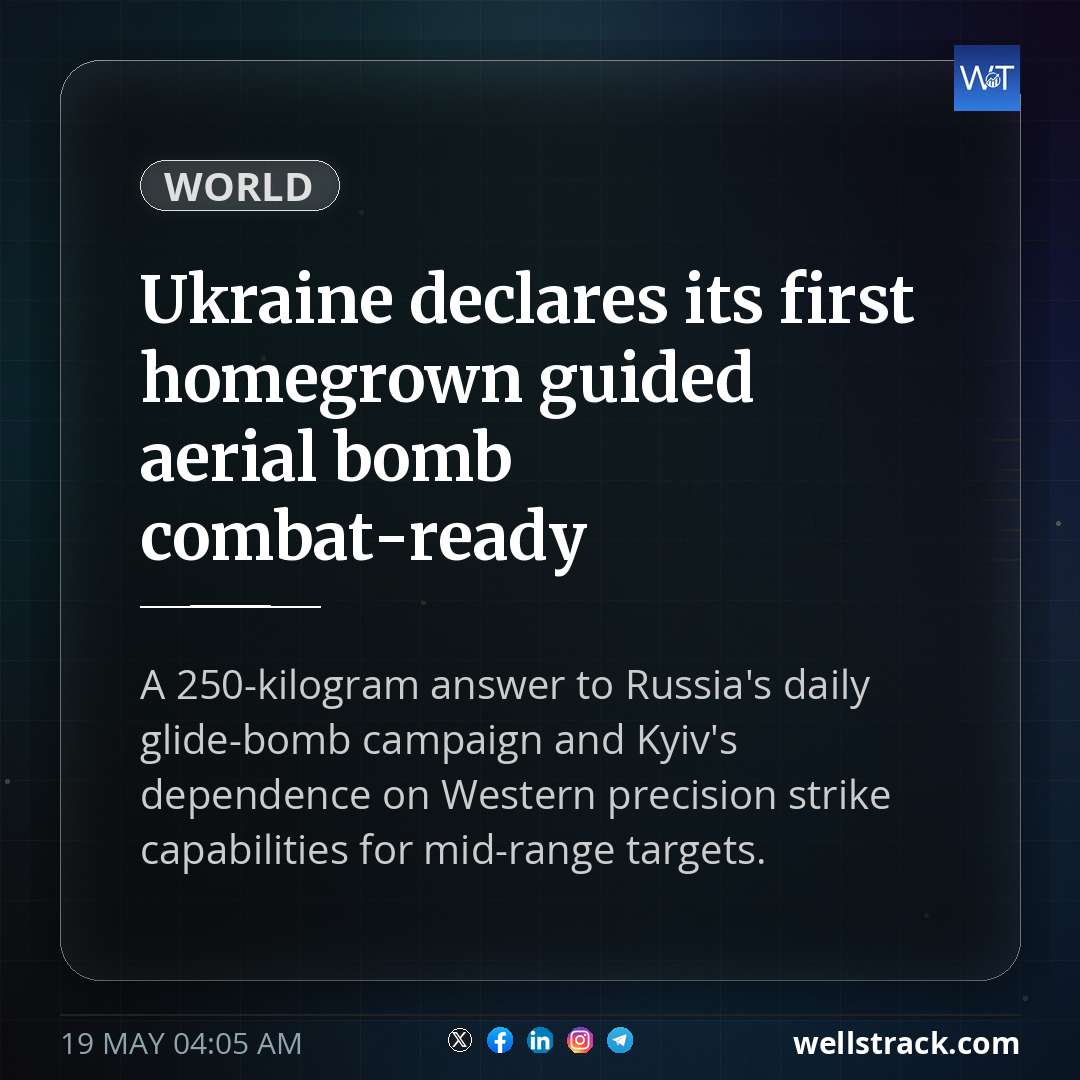 Ukraine declares its first homegrown guided aerial bomb combat-ready — WellsTrack