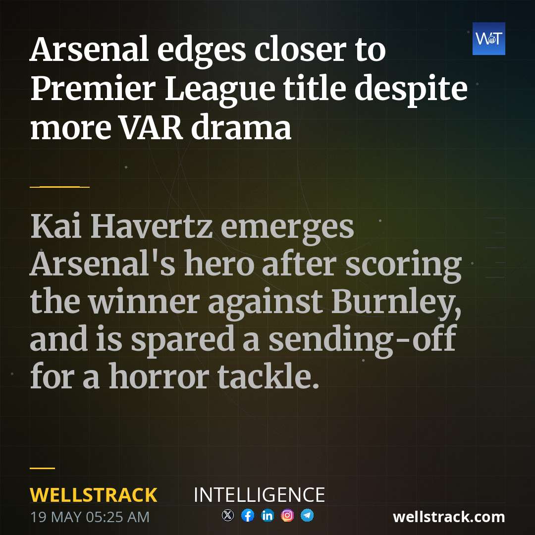 Arsenal edges closer to Premier League title despite more VAR drama — WellsTrack
