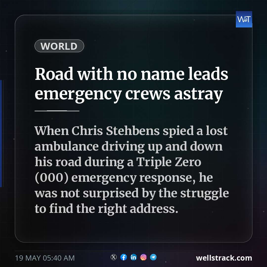 Road with no name leads emergency crews astray — WellsTrack