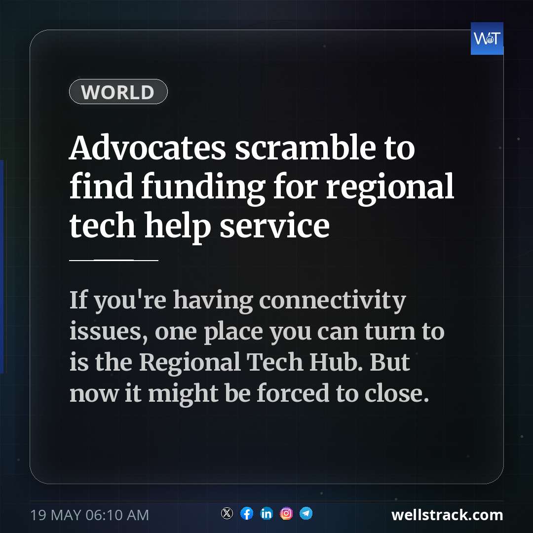 Advocates scramble to find funding for regional tech help service — WellsTrack