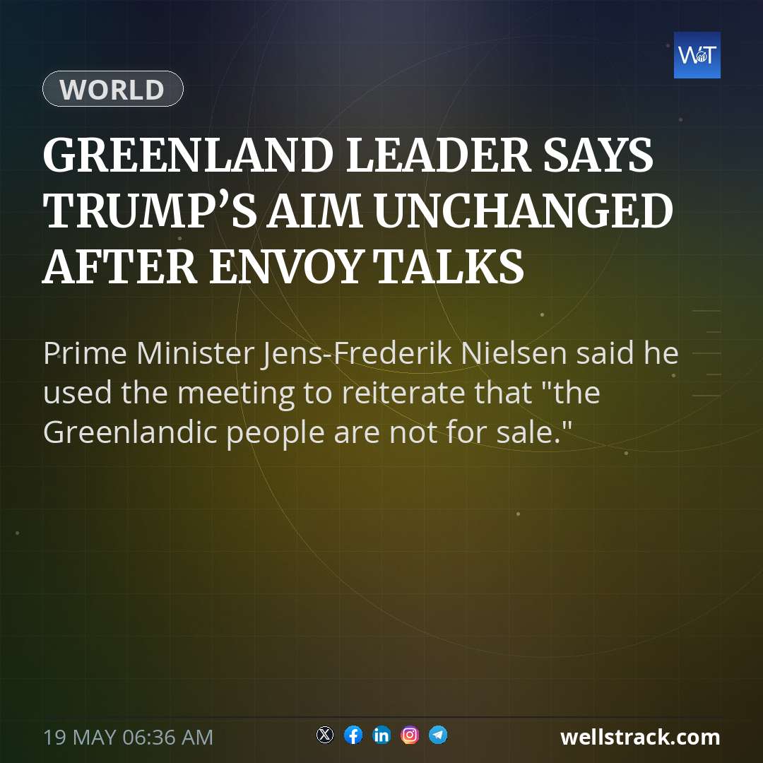 Greenland leader says Trump’s aim unchanged after envoy talks — WellsTrack