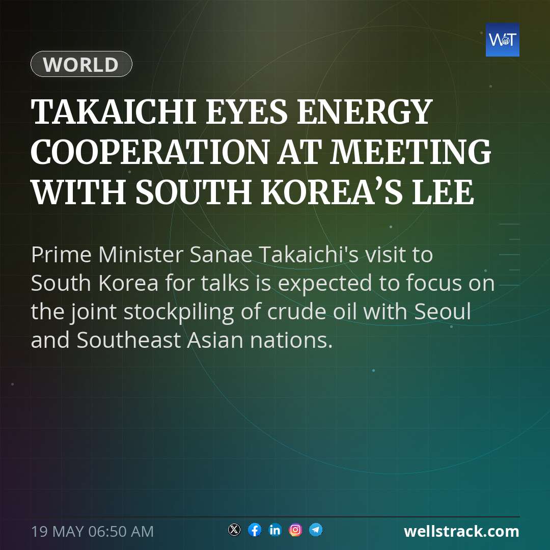 Takaichi eyes energy cooperation at meeting with South Korea’s Lee — WellsTrack