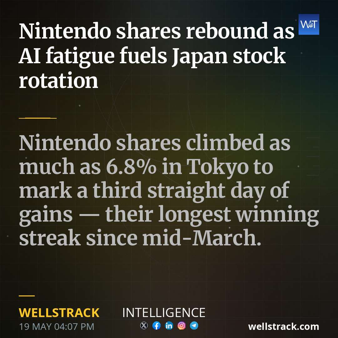 Nintendo shares rebound as AI fatigue fuels Japan stock rotation — WellsTrack