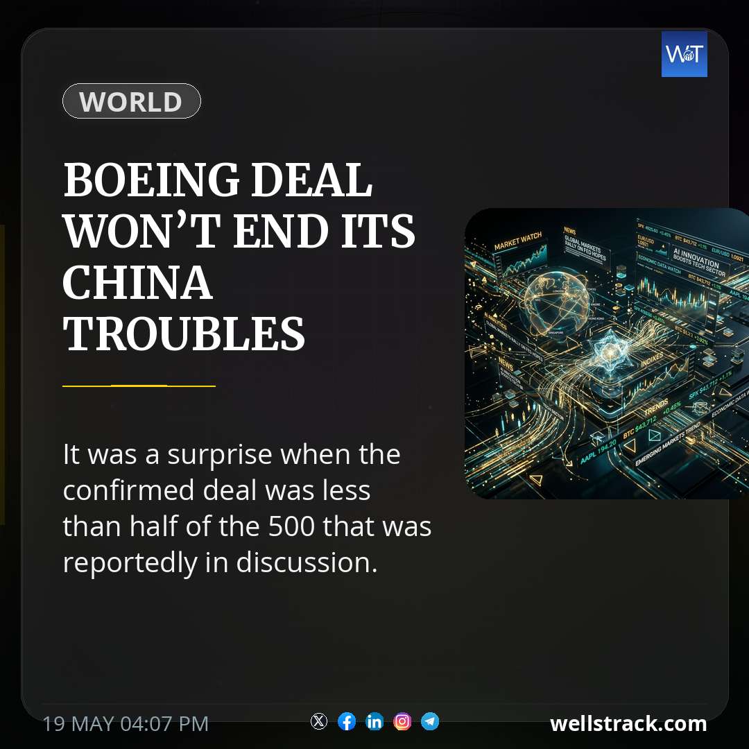 Boeing deal won’t end its China troubles — WellsTrack