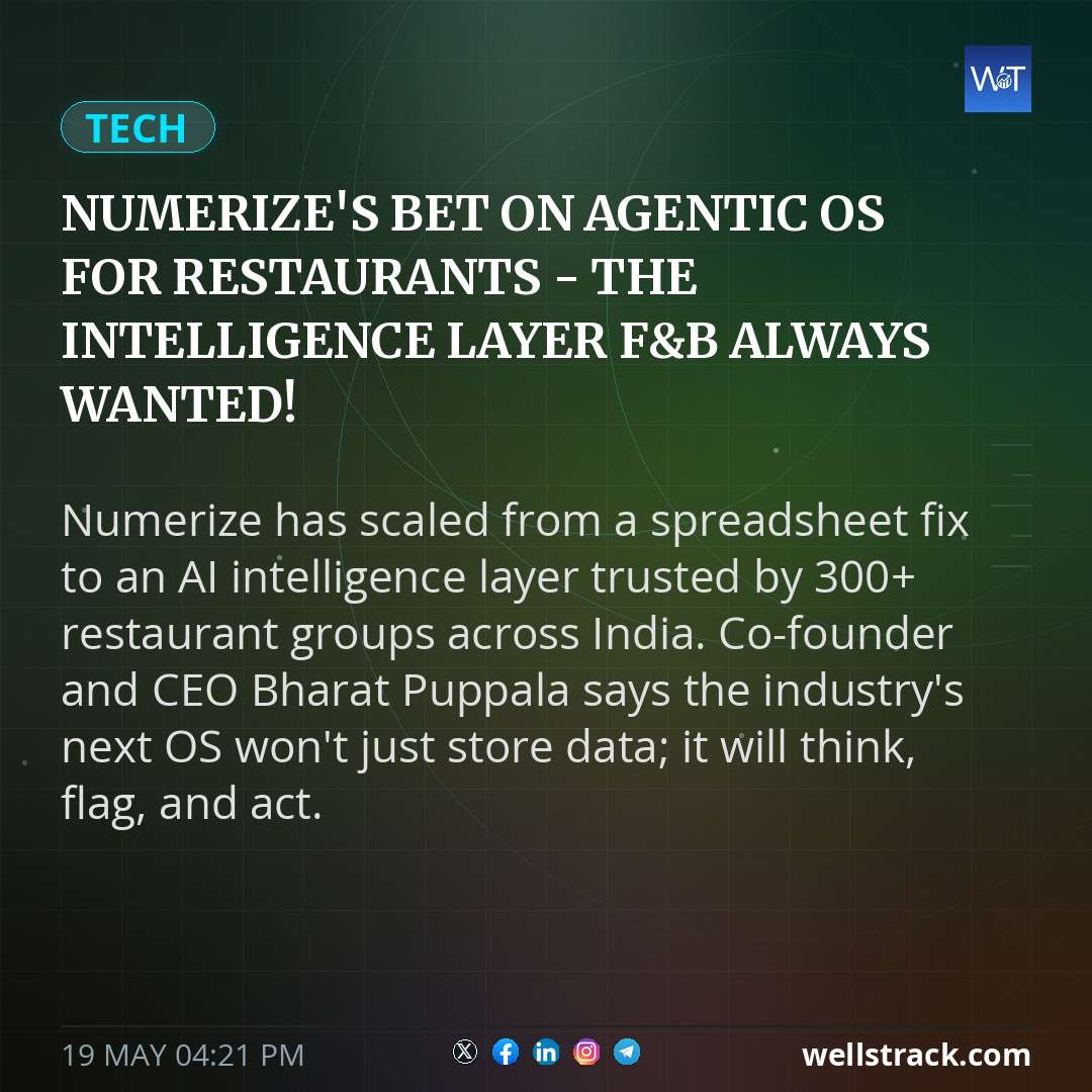 Numerize's bet on agentic OS for restaurants - The intelligence layer F&B always wanted! — WellsTrack