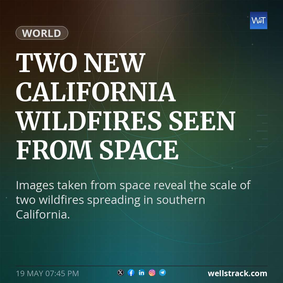 Two new California wildfires seen from space — WellsTrack
