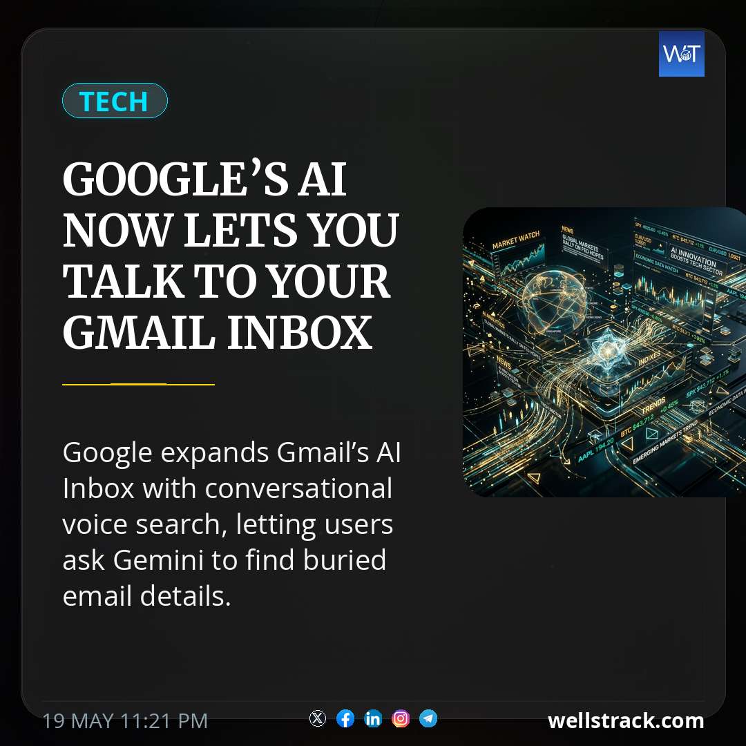 Google’s AI now lets you talk to your Gmail inbox — WellsTrack