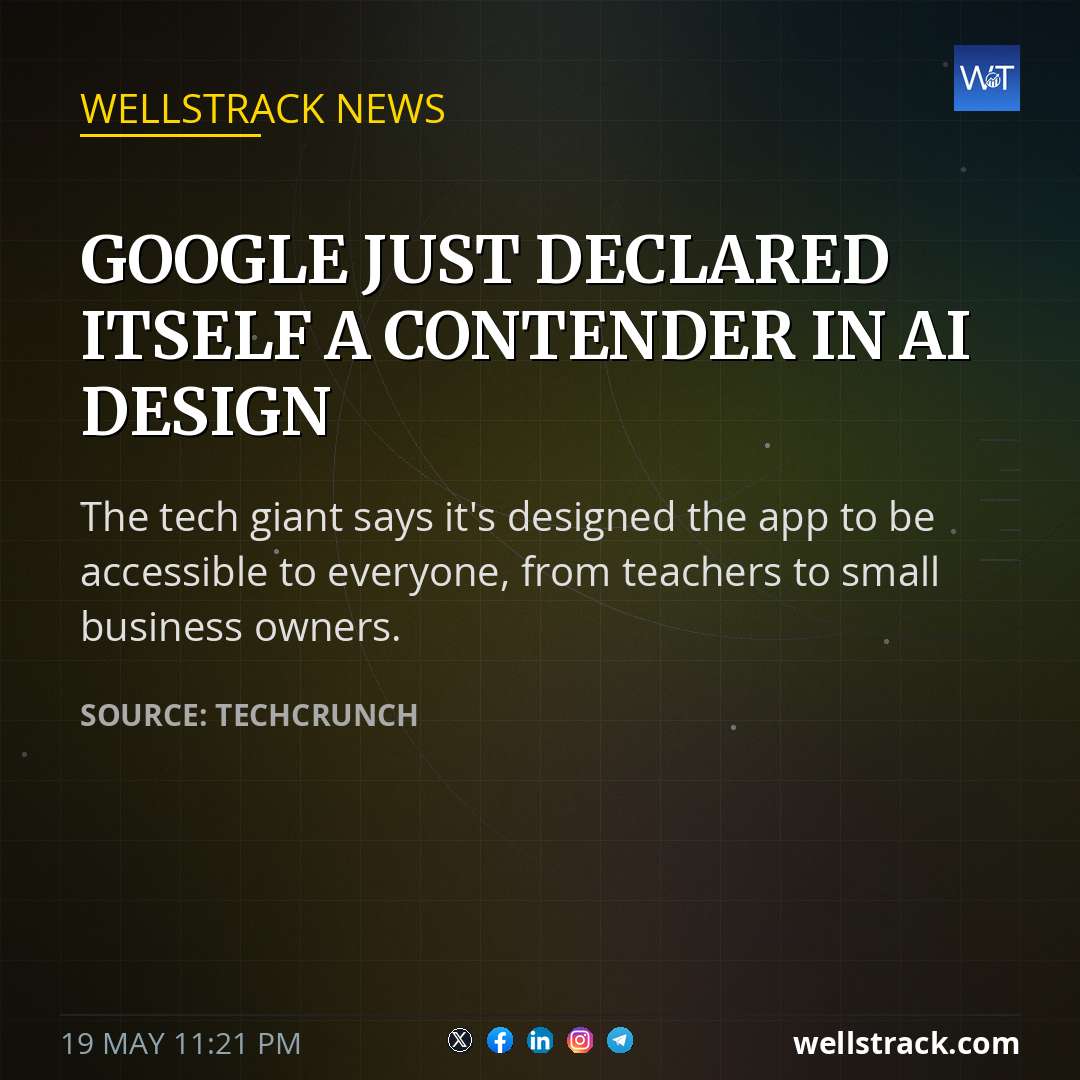 Google just declared itself a contender in AI design — WellsTrack