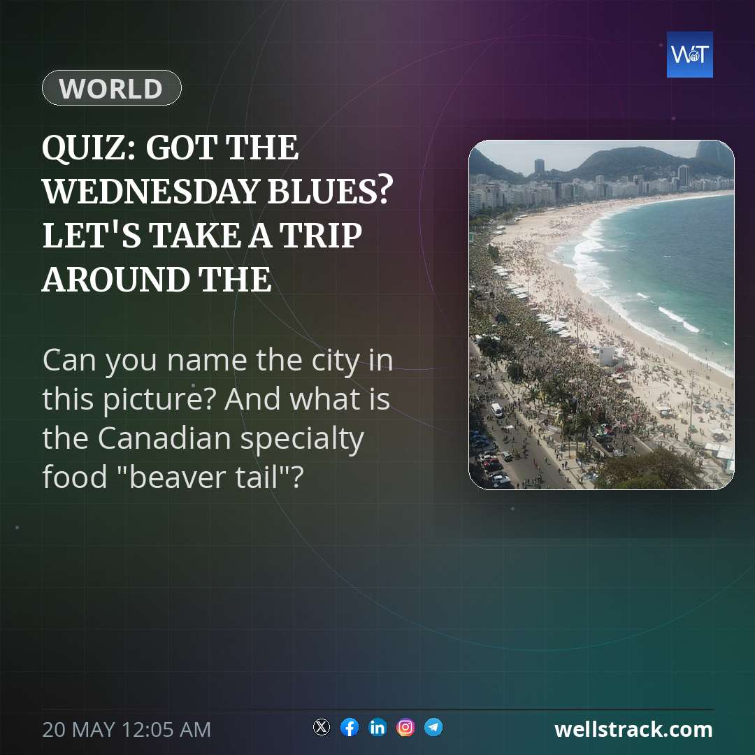 Quiz: Got the Wednesday blues? Let's take a trip around the world — WellsTrack