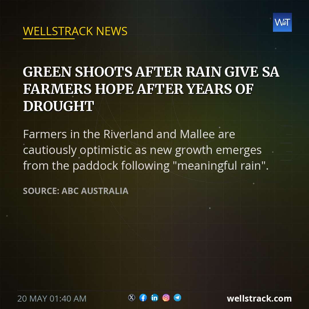 Green shoots after rain give SA farmers hope after years of drought — WellsTrack