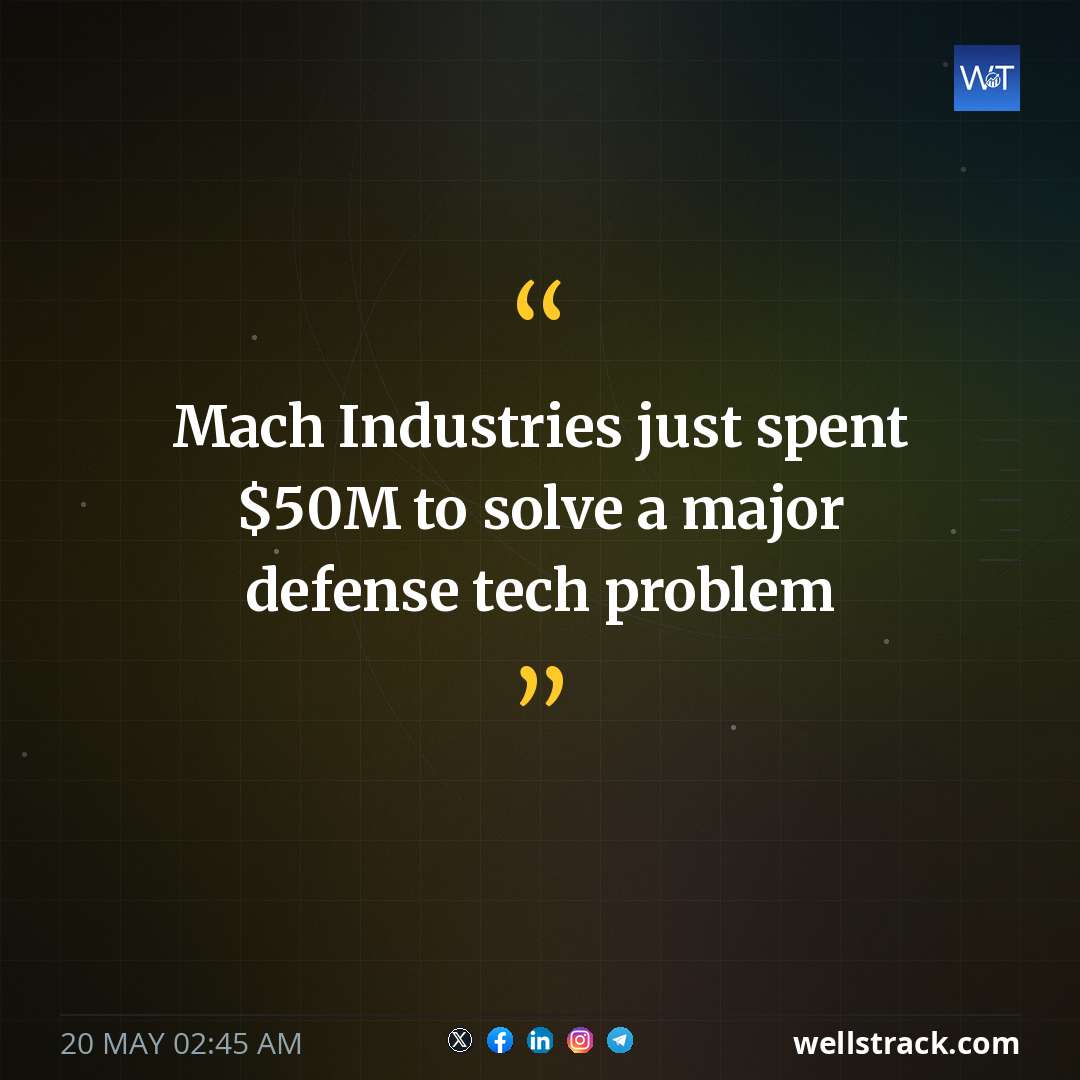 Mach Industries just spent $50M to solve a major defense tech problem — WellsTrack