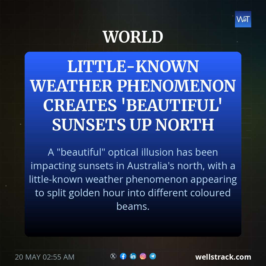 Little-known weather phenomenon creates 'beautiful' sunsets up north — WellsTrack