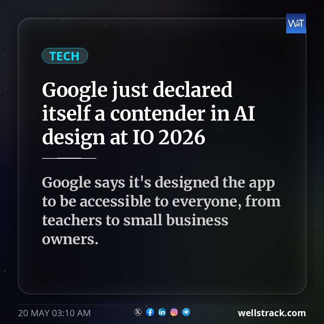 Google just declared itself a contender in AI design at IO 2026 — WellsTrack
