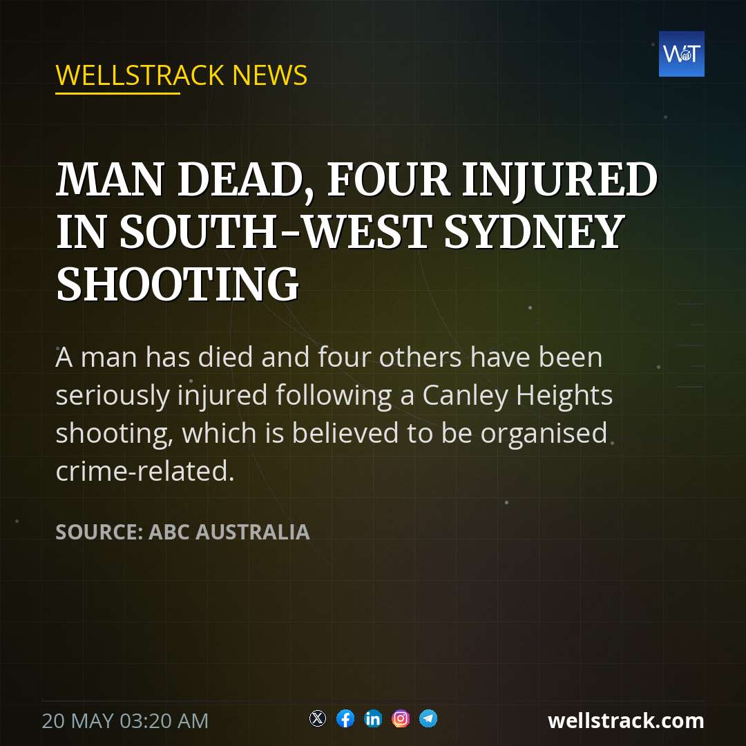 Man dead, four injured in south-west Sydney shooting — WellsTrack