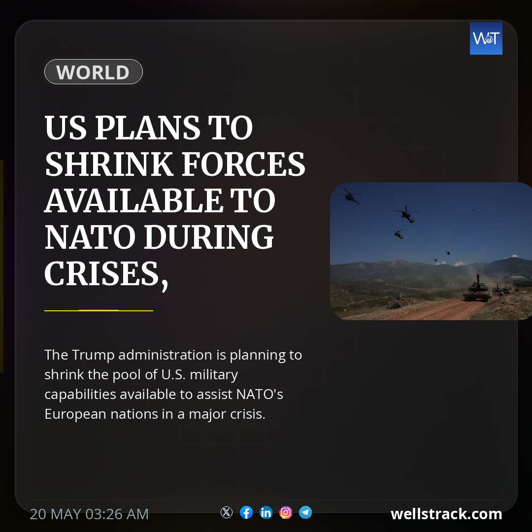 US plans to shrink forces available to NATO during crises, sources say — WellsTrack