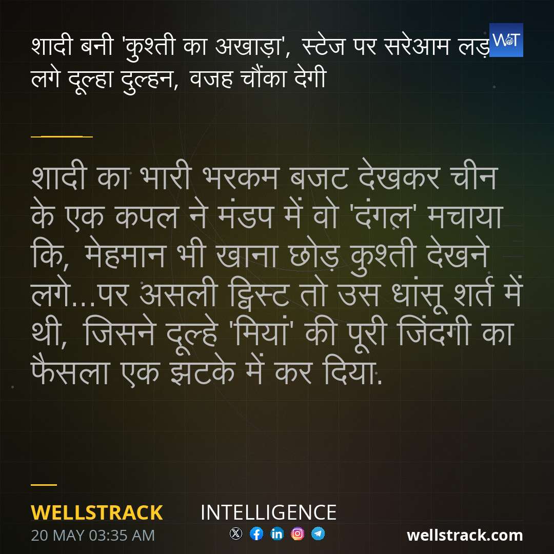 शादी बनी 'कुश्ती का अखाड़ा', स्टेज पर सरेआम लड़ने लगे दूल्हा दुल्हन, वजह चौंका देगी — WellsTrack