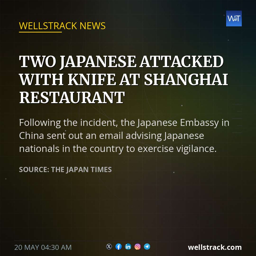 Two Japanese attacked with knife at Shanghai restaurant — WellsTrack