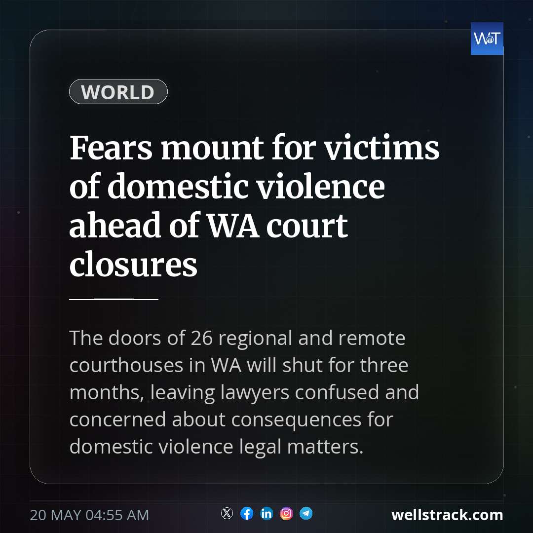 Fears mount for victims of domestic violence ahead of WA court closures — WellsTrack