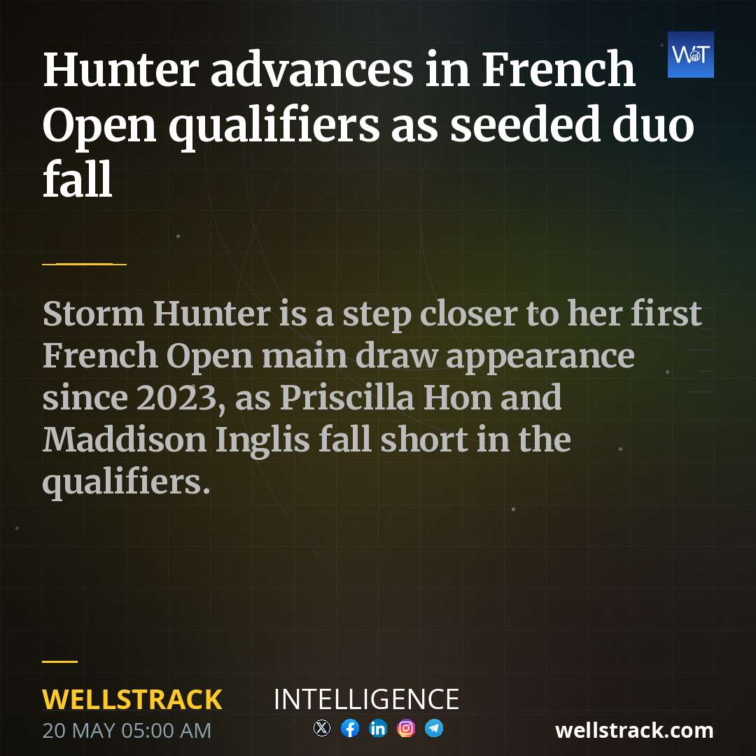 Hunter advances in French Open qualifiers as seeded duo fall — WellsTrack