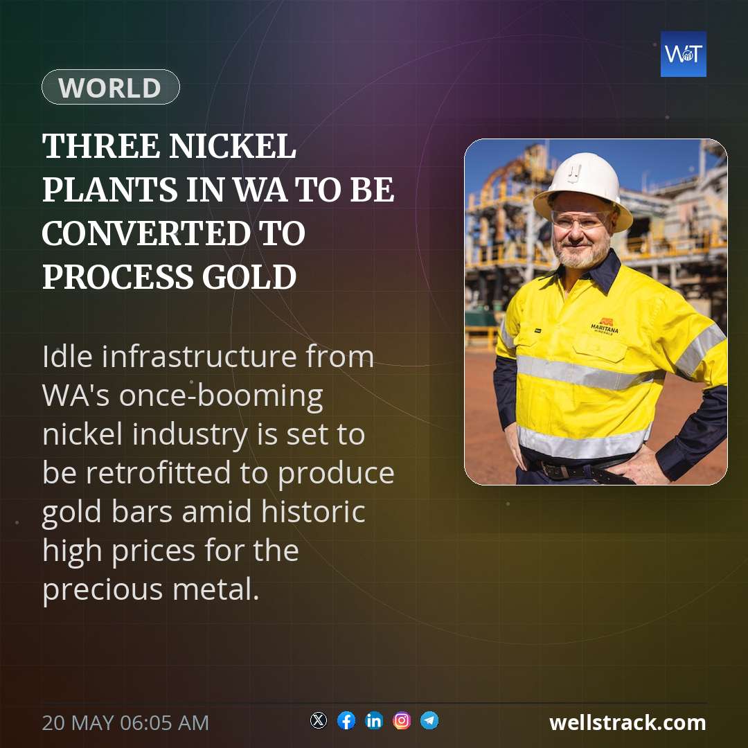Three nickel plants in WA to be converted to process gold — WellsTrack