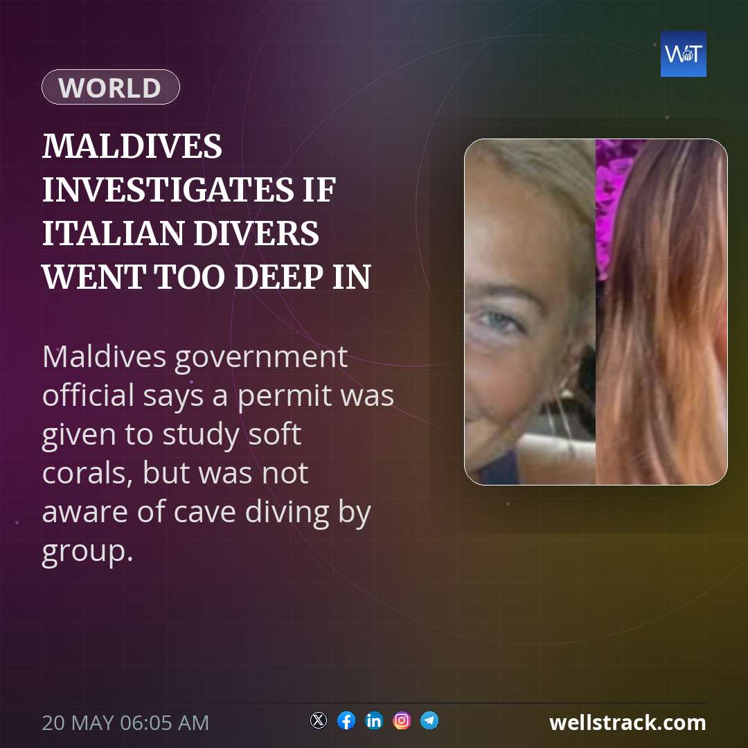 Maldives investigates if Italian divers went too deep in fatal cave dive — WellsTrack
