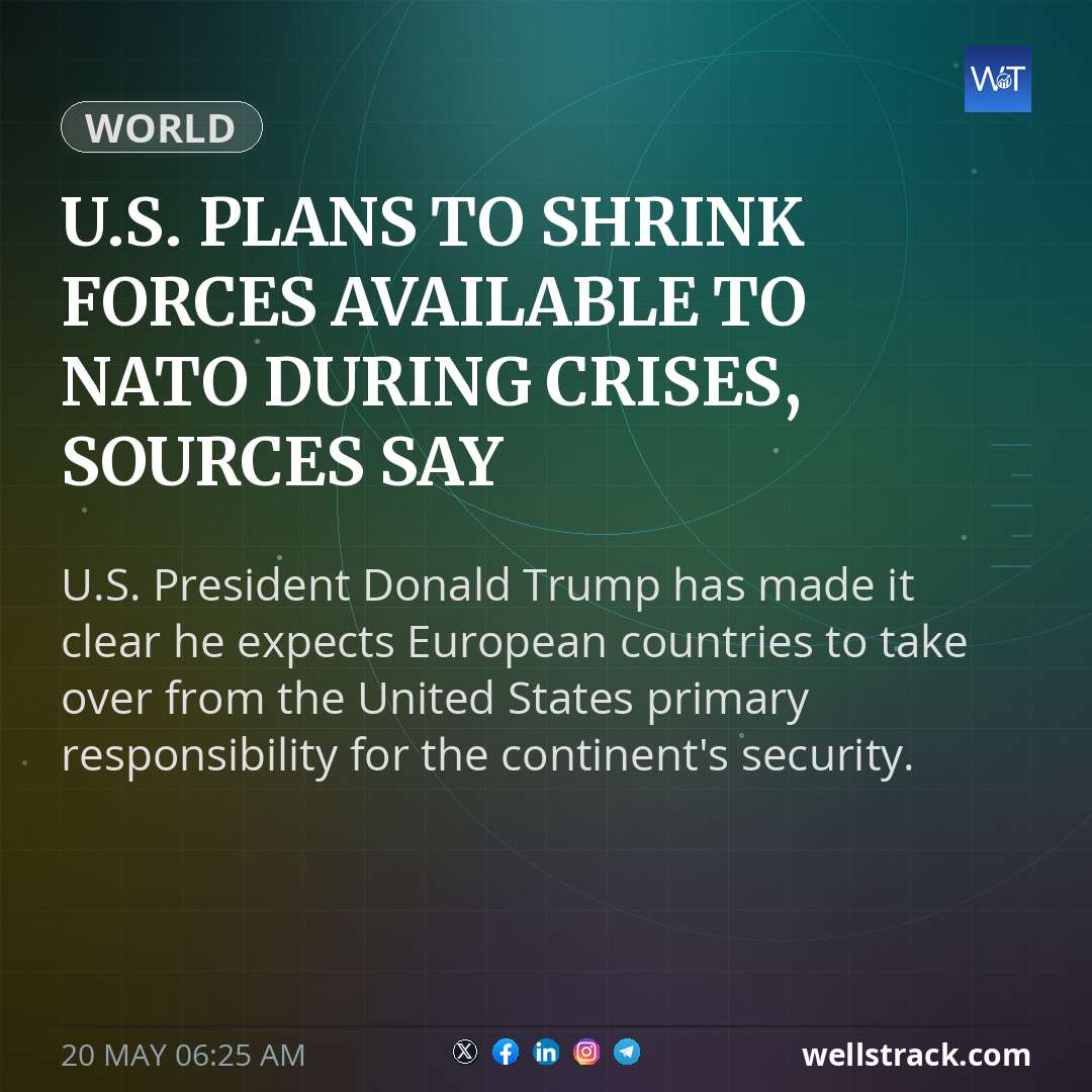 U.S. plans to shrink forces available to NATO during crises, sources say — WellsTrack