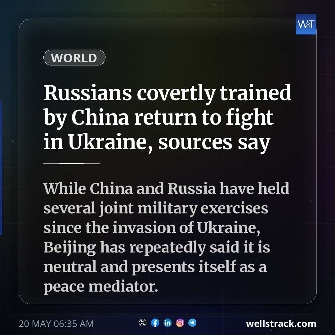 Russians covertly trained by China return to fight in Ukraine, sources say — WellsTrack