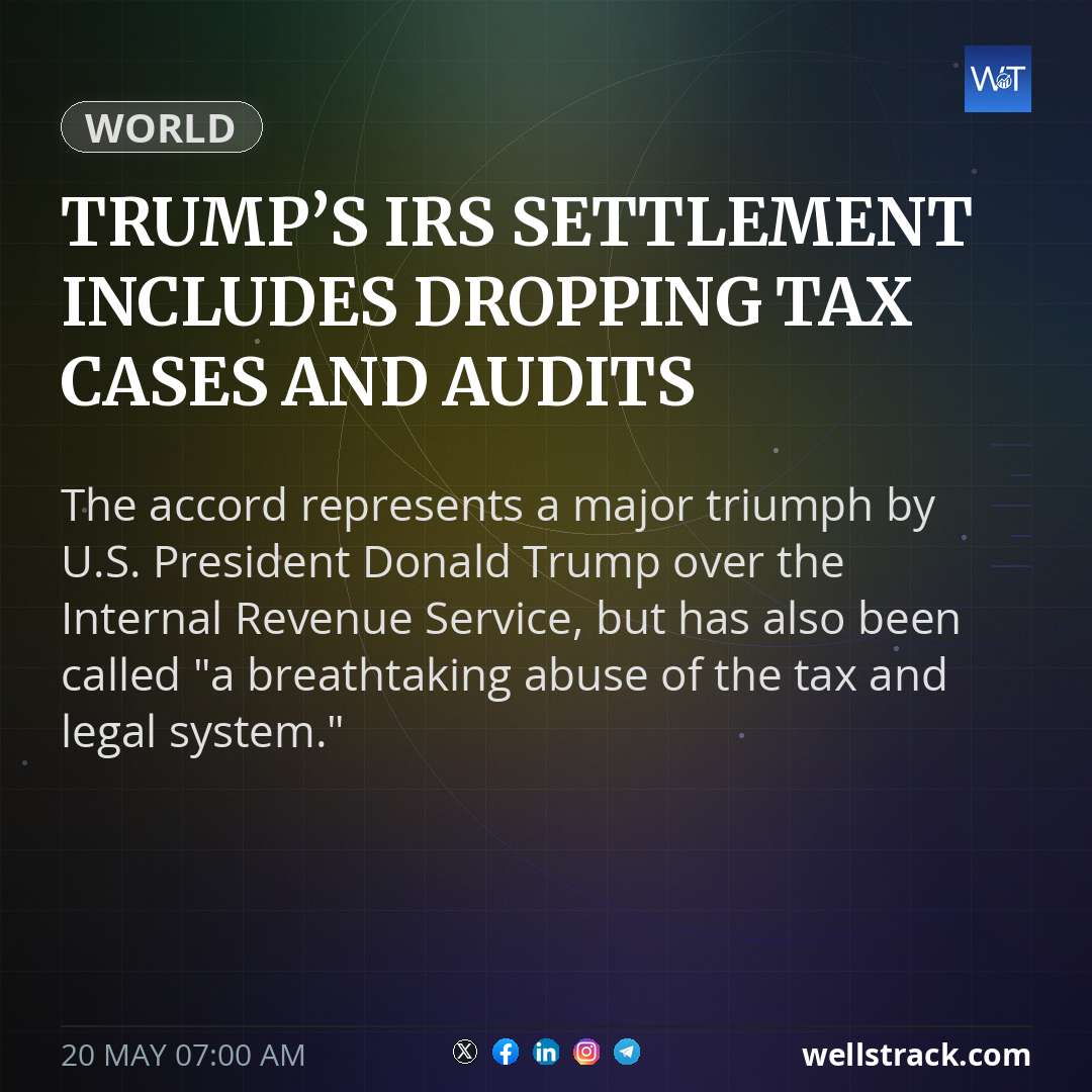 Trump’s IRS settlement includes dropping tax cases and audits — WellsTrack