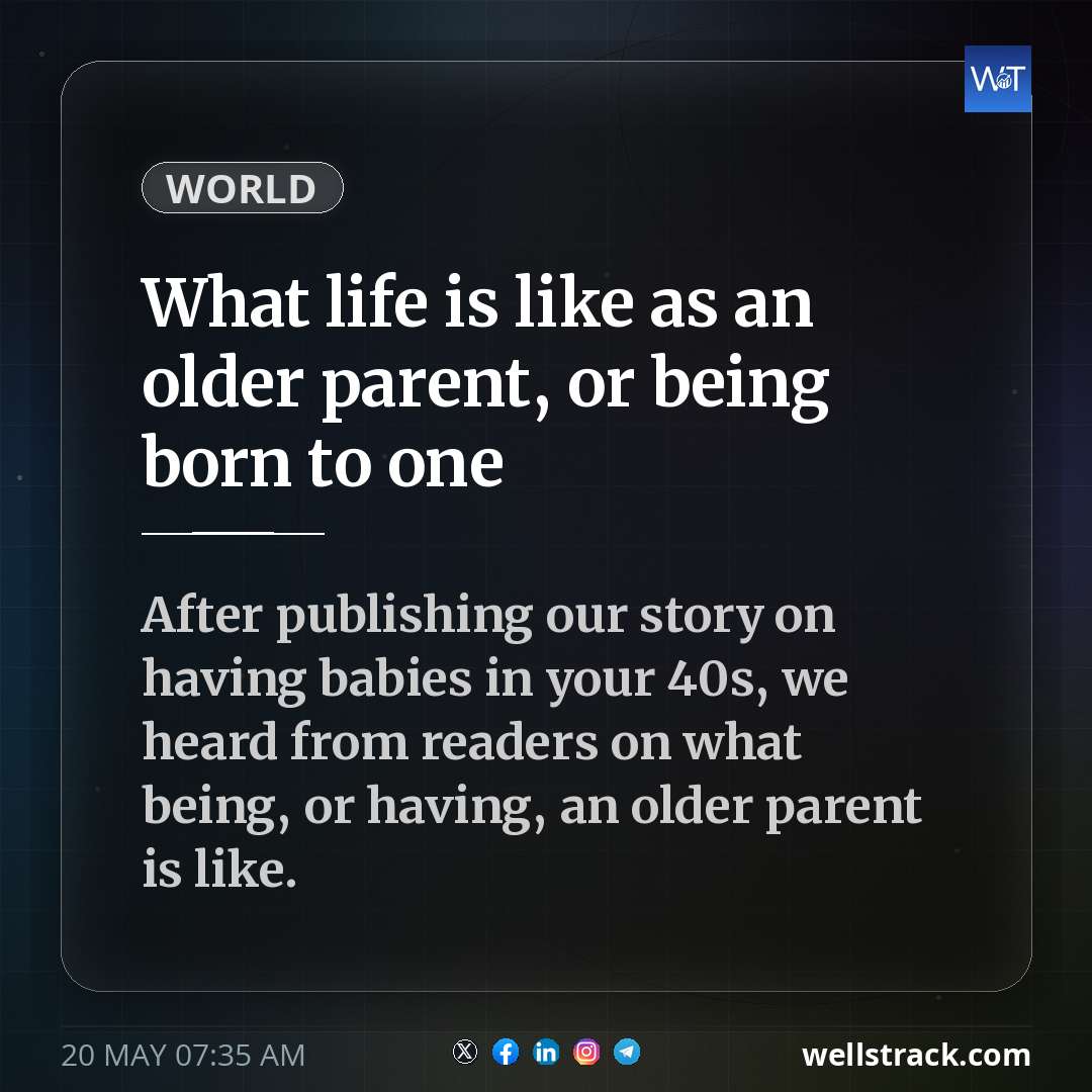 What life is like as an older parent, or being born to one — WellsTrack