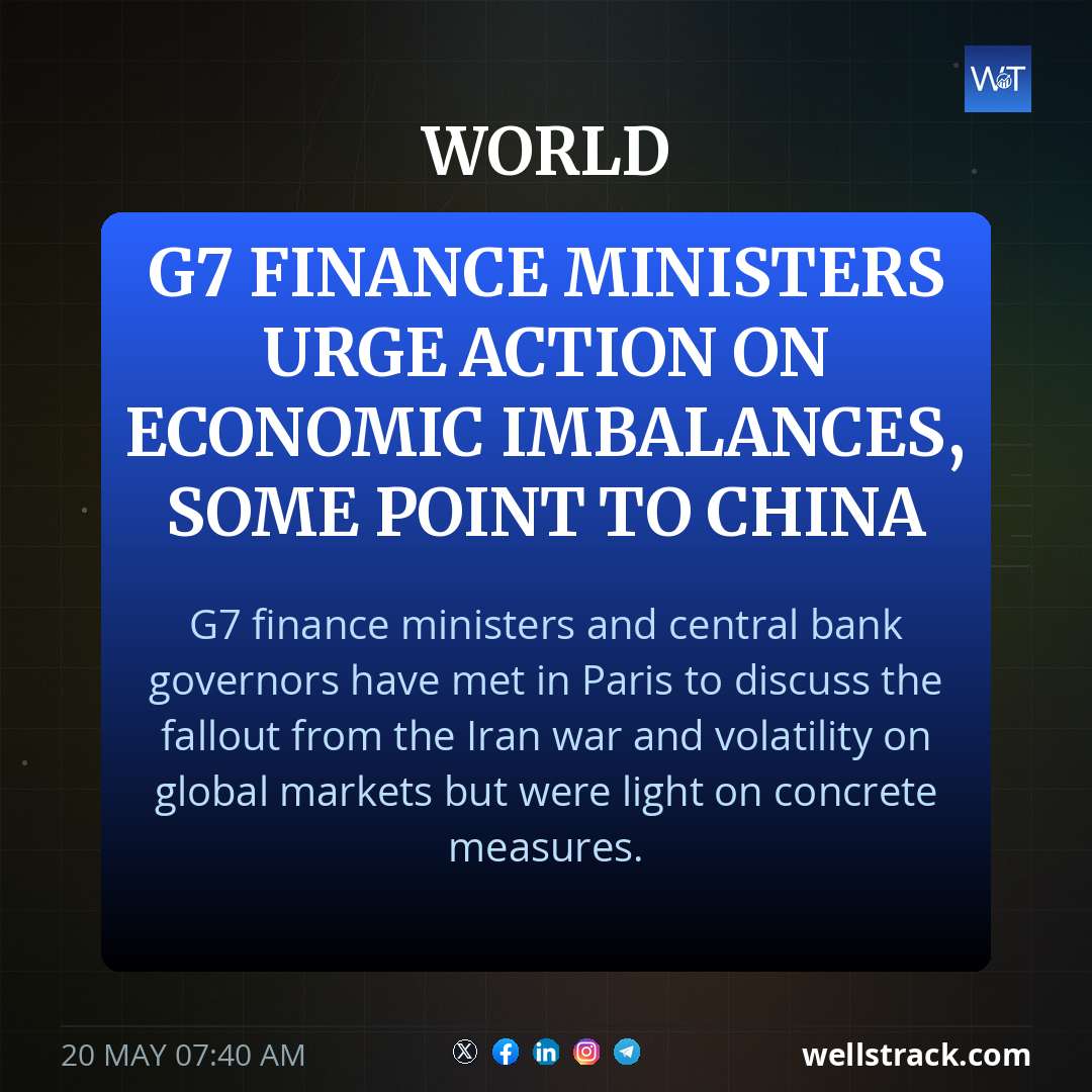 G7 finance ministers urge action on economic imbalances, some point to China — WellsTrack