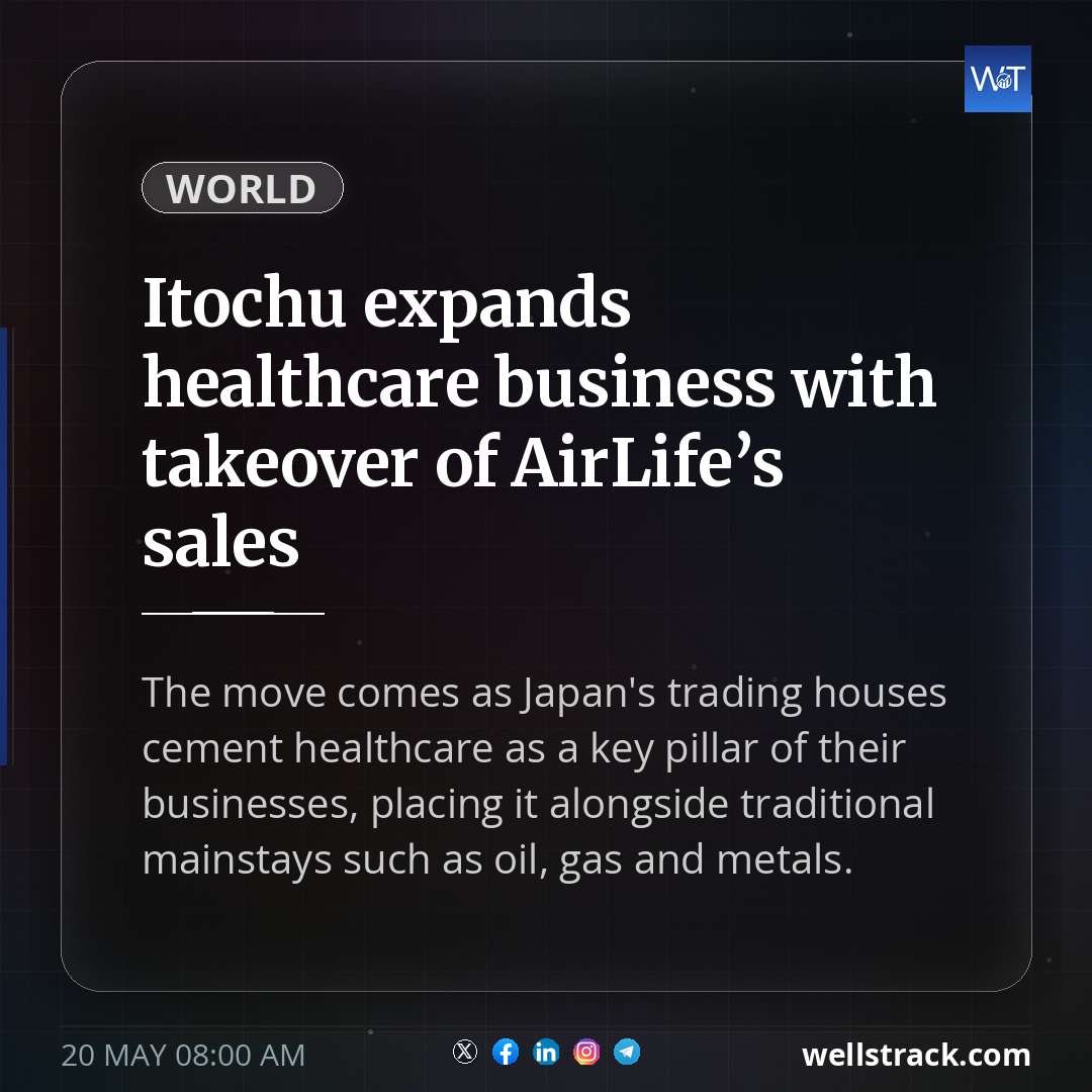 Itochu expands healthcare business with takeover of AirLife’s sales — WellsTrack