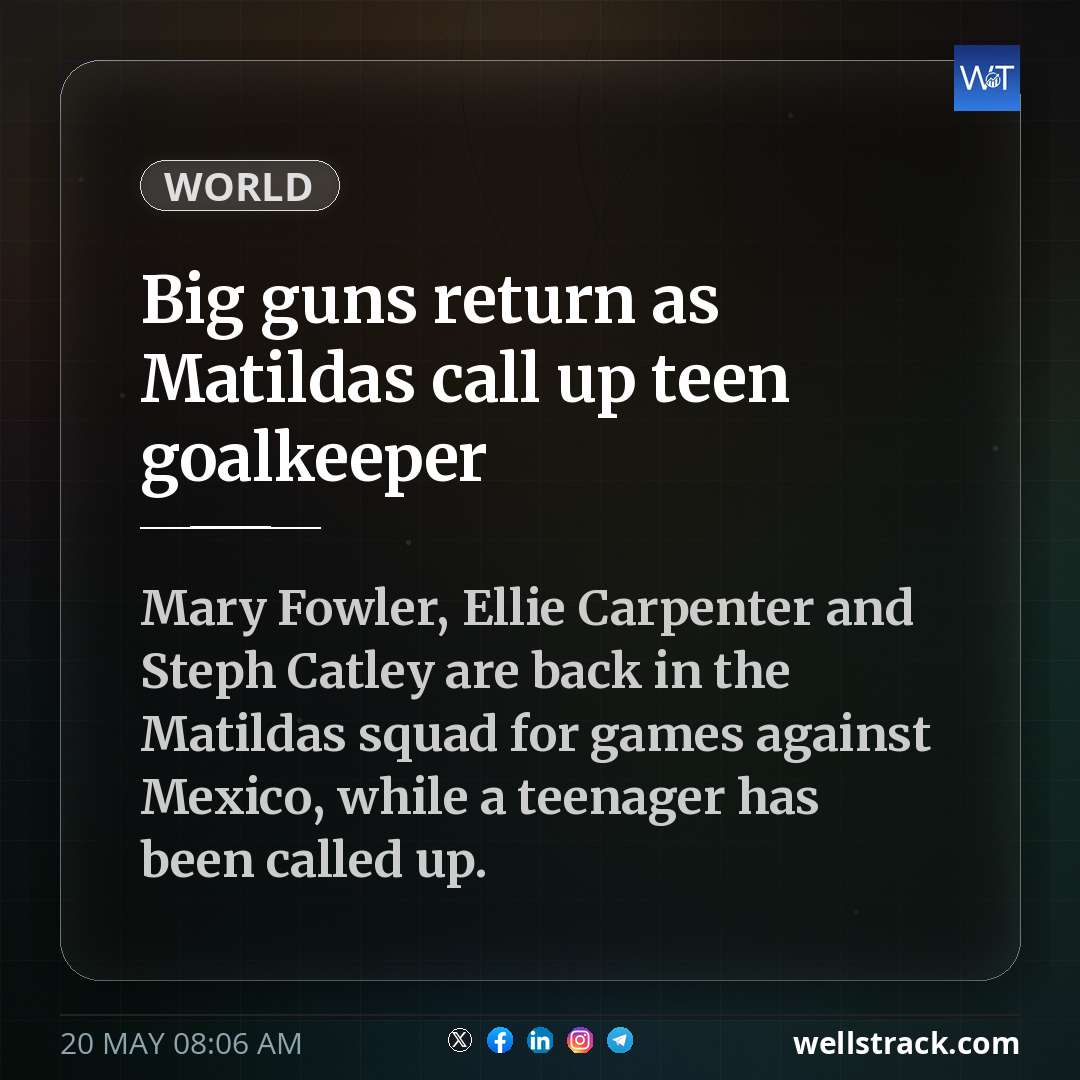 Big guns return as Matildas call up teen goalkeeper — WellsTrack