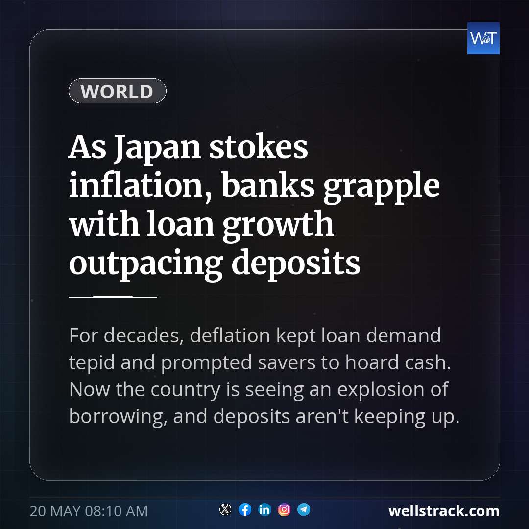 As Japan stokes inflation, banks grapple with loan growth outpacing deposits — WellsTrack
