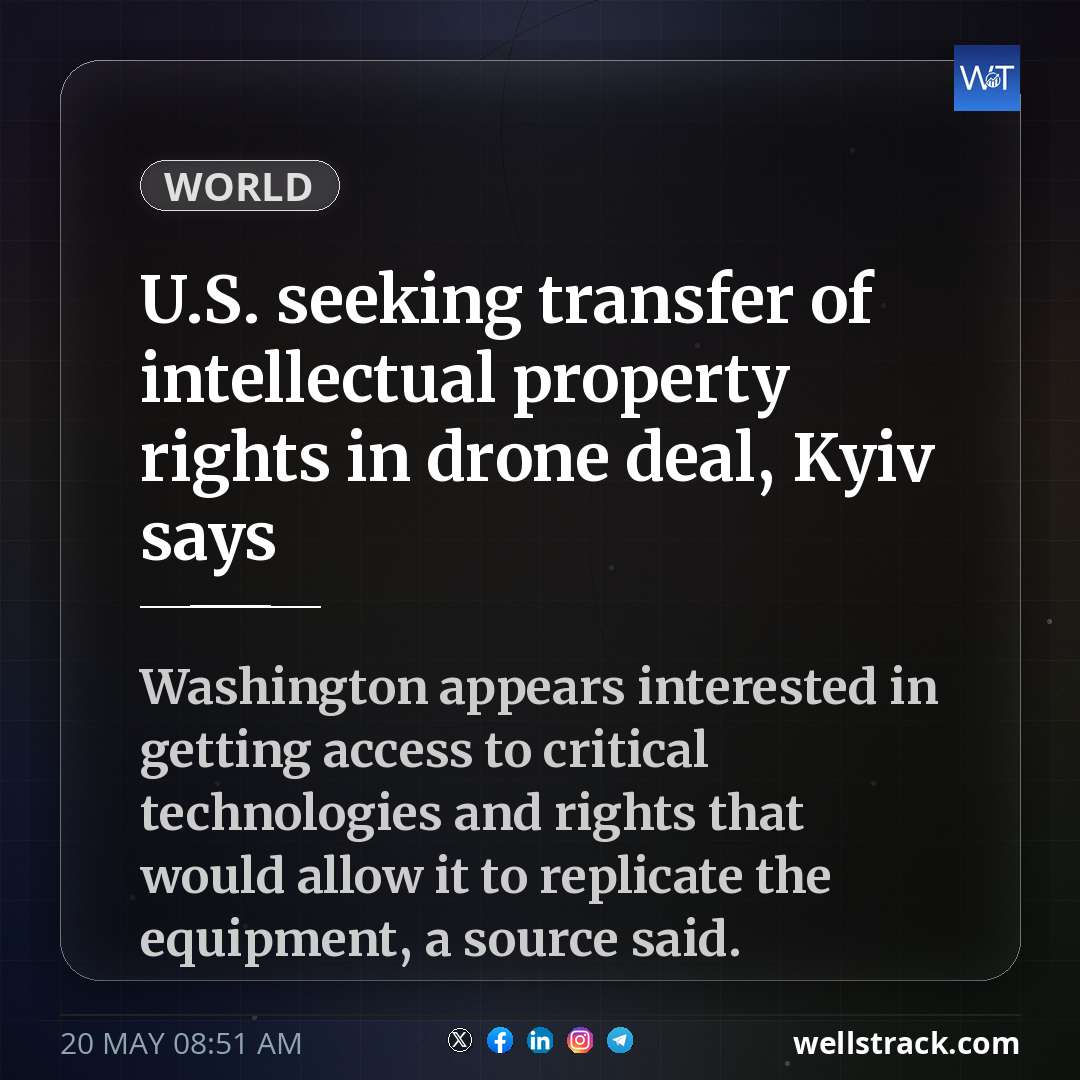 U.S. seeking transfer of intellectual property rights in drone deal, Kyiv says — WellsTrack