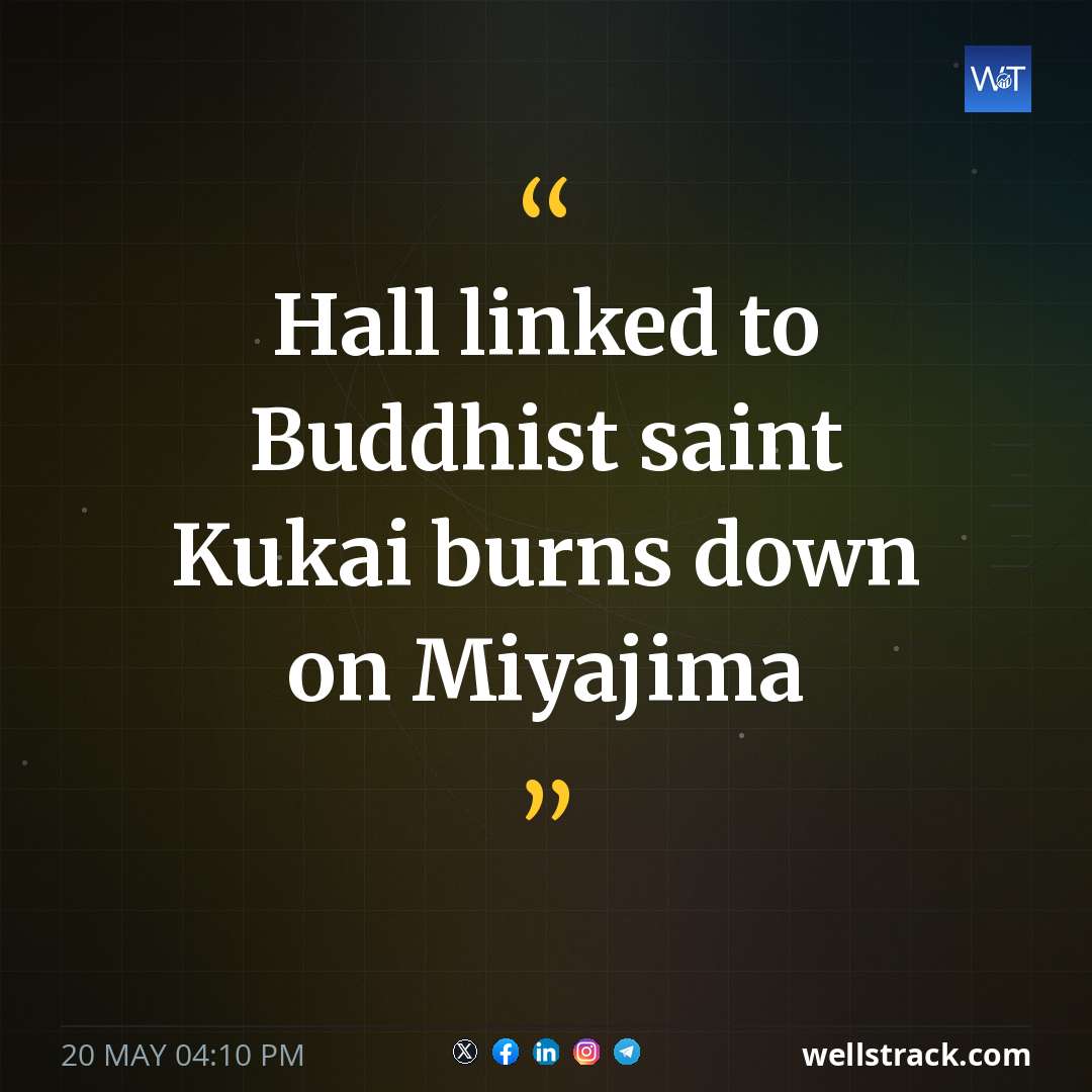 Hall linked to Buddhist saint Kukai burns down on Miyajima — WellsTrack