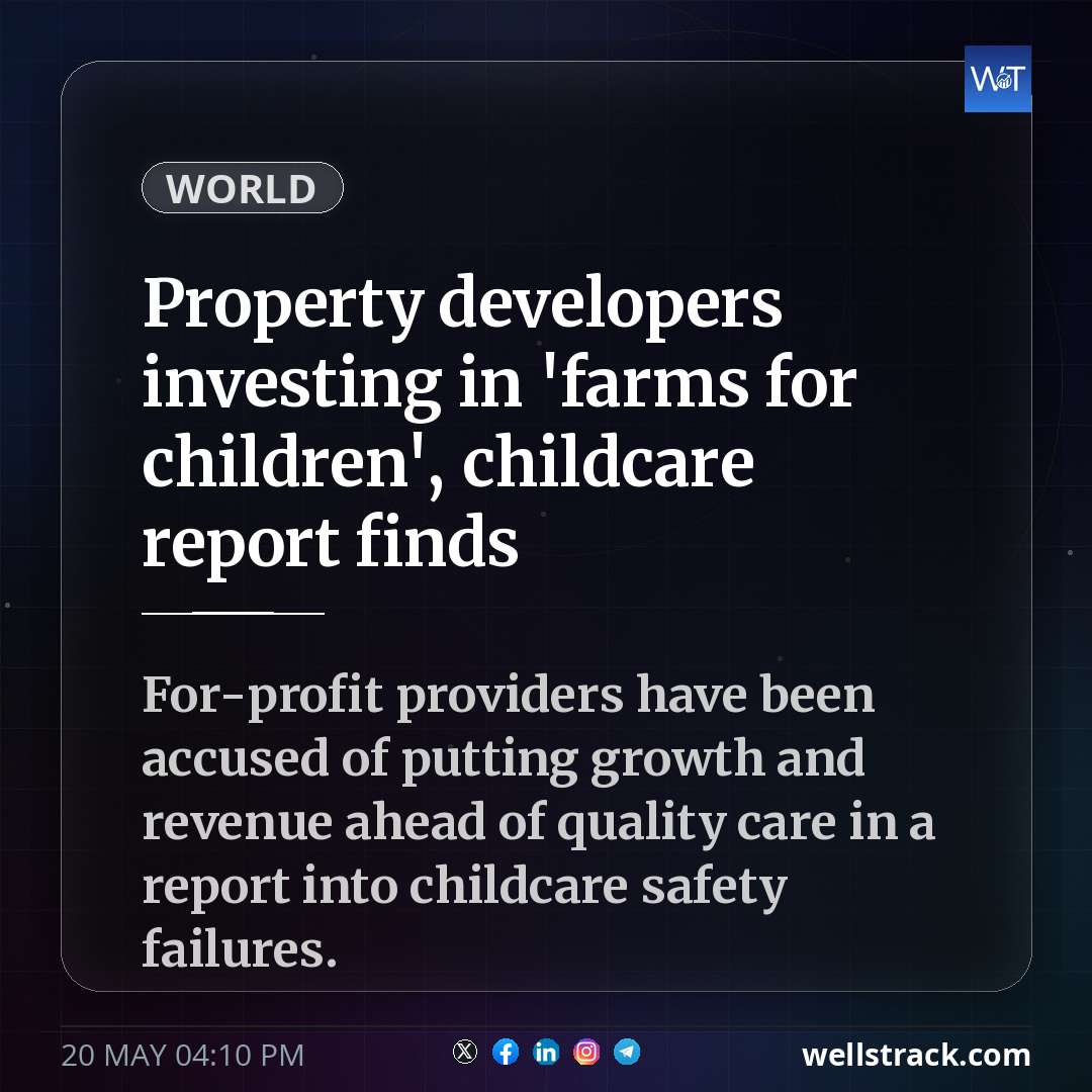 Property developers investing in 'farms for children', childcare report finds — WellsTrack