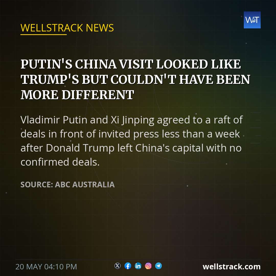 Putin's China visit looked like Trump's but couldn't have been more different — WellsTrack