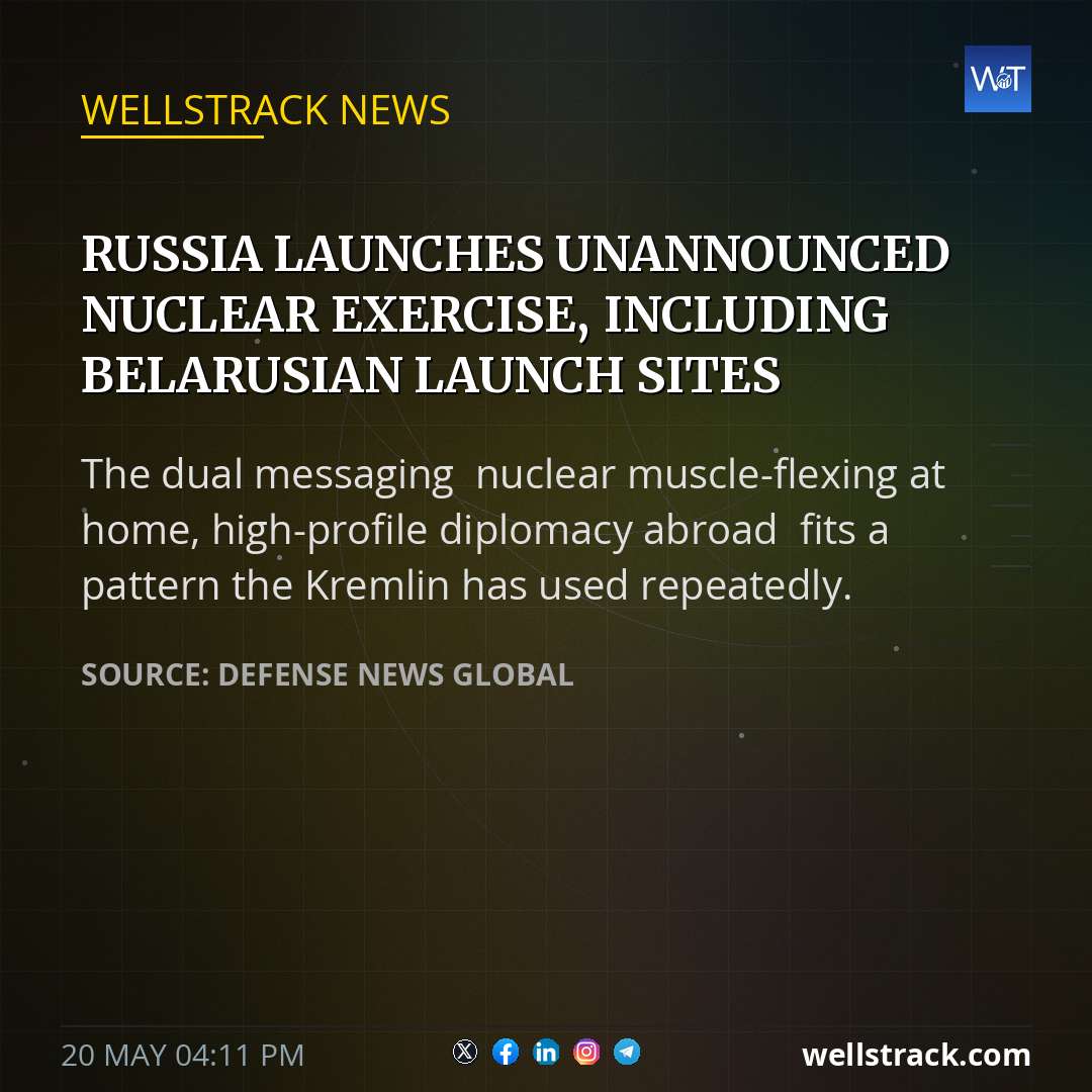 Russia launches unannounced nuclear exercise, including Belarusian launch sites — WellsTrack