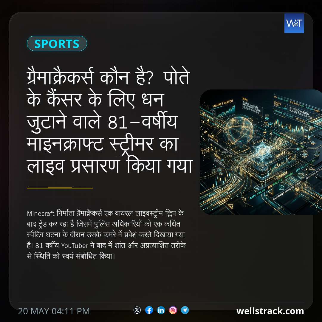 ग्रैमाक्रैकर्स कौन है? पोते के कैंसर के लिए धन जुटाने वाले 81-वर्षीय माइनक्राफ्ट स्ट्रीमर का लाइव प्रसारण किया गया — WellsTrack