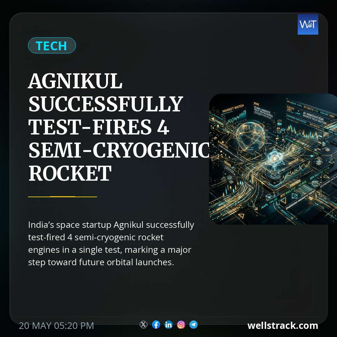 Agnikul Successfully Test-Fires 4 Semi-Cryogenic Rocket Engines — WellsTrack