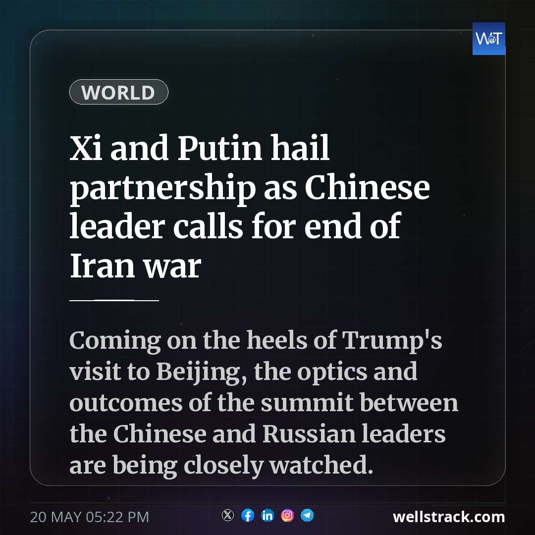 Xi and Putin hail partnership as Chinese leader calls for end of Iran war — WellsTrack