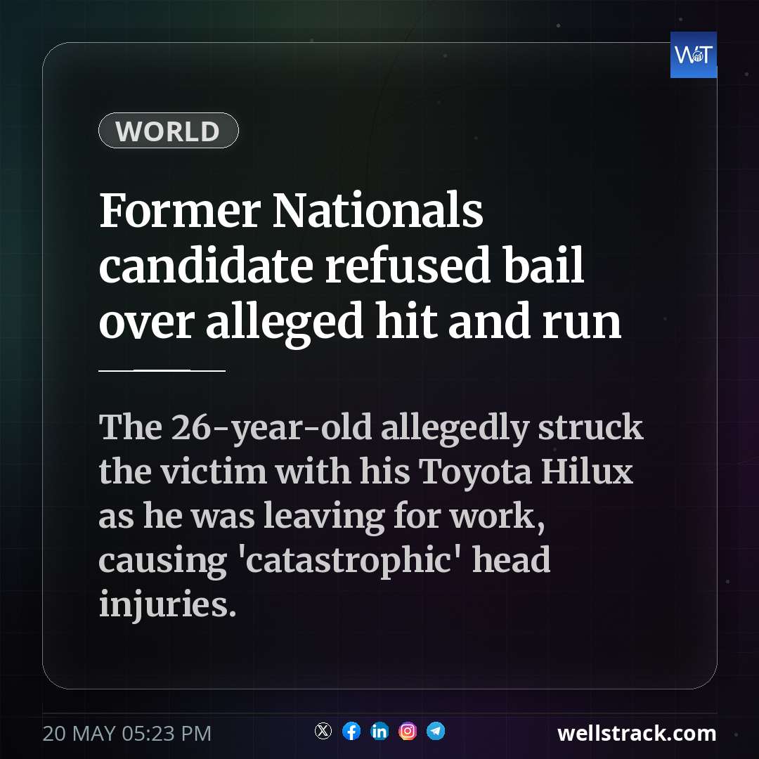 Former Nationals candidate refused bail over alleged hit and run — WellsTrack