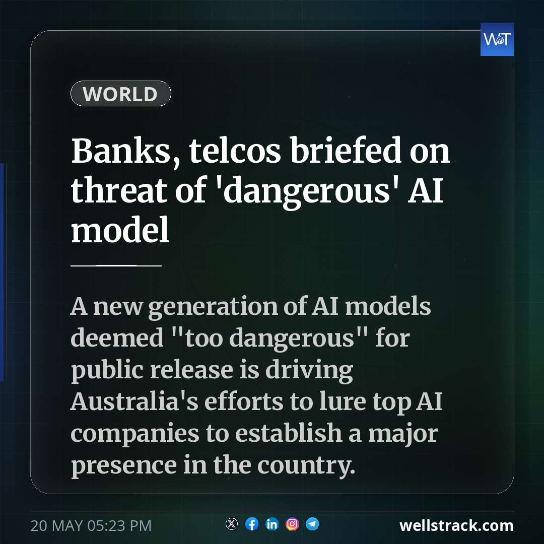 Banks, telcos briefed on threat of 'dangerous' AI model — WellsTrack