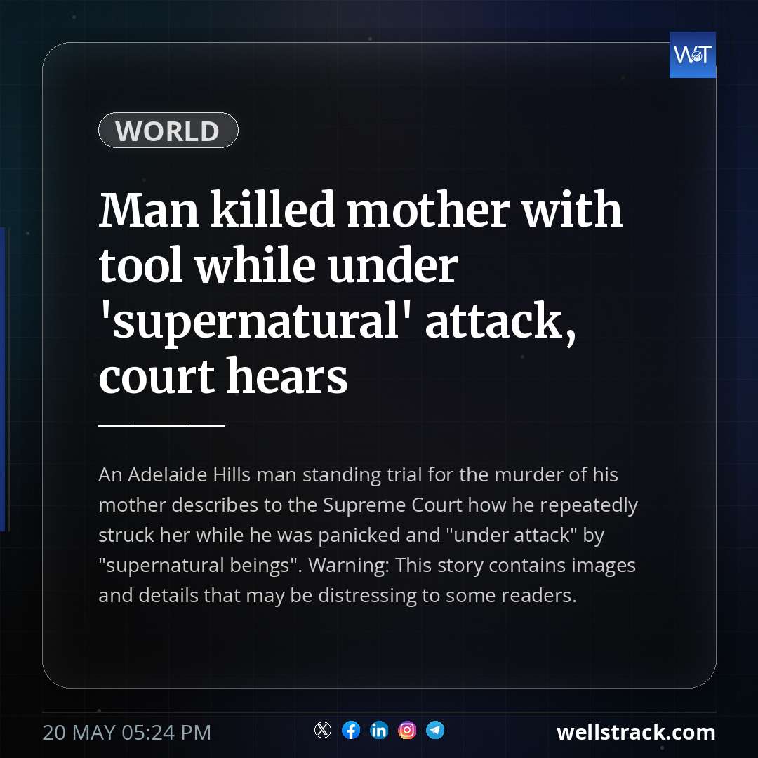 Man killed mother with tool while under 'supernatural' attack, court hears — WellsTrack