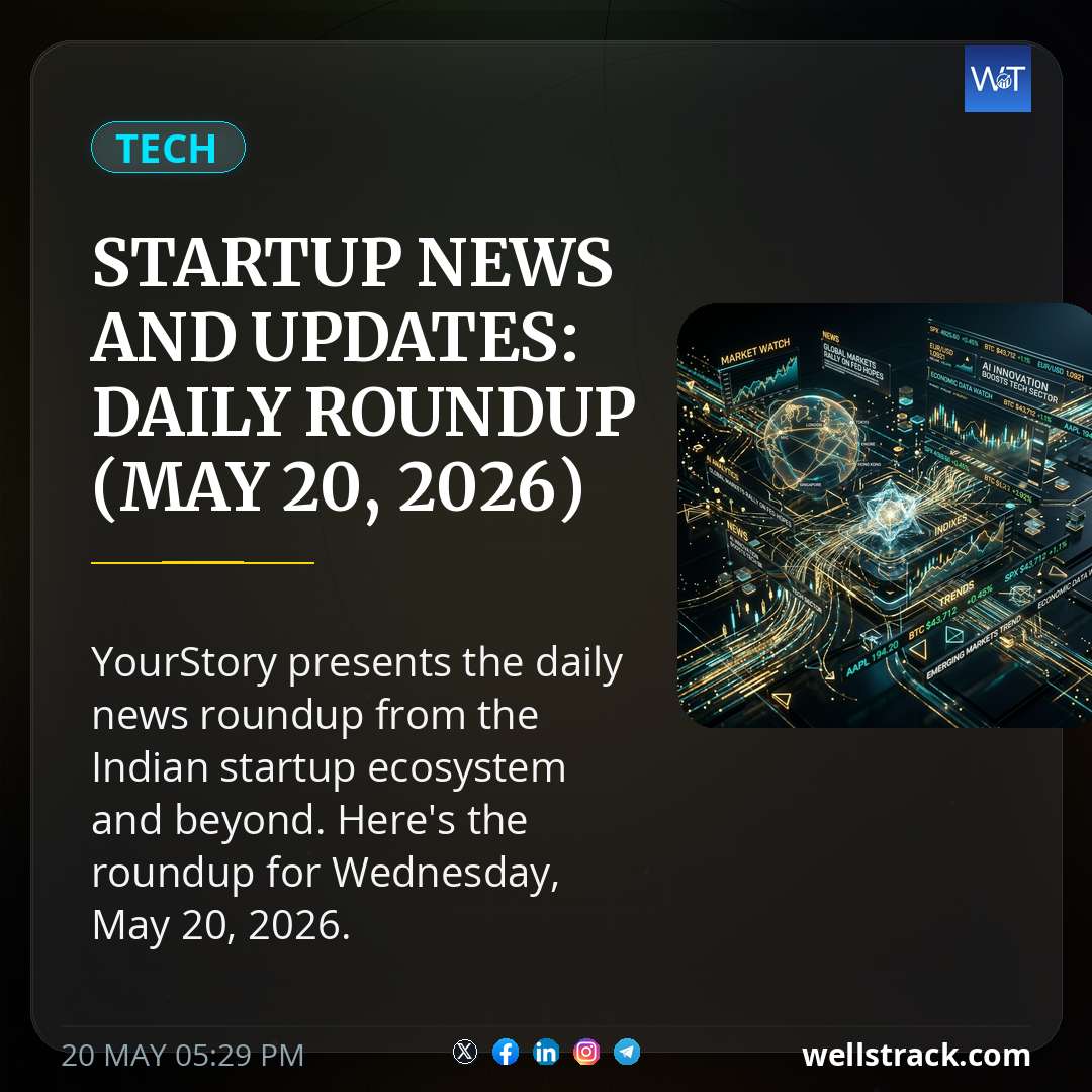 Startup news and updates: daily roundup (May 20, 2026) — WellsTrack