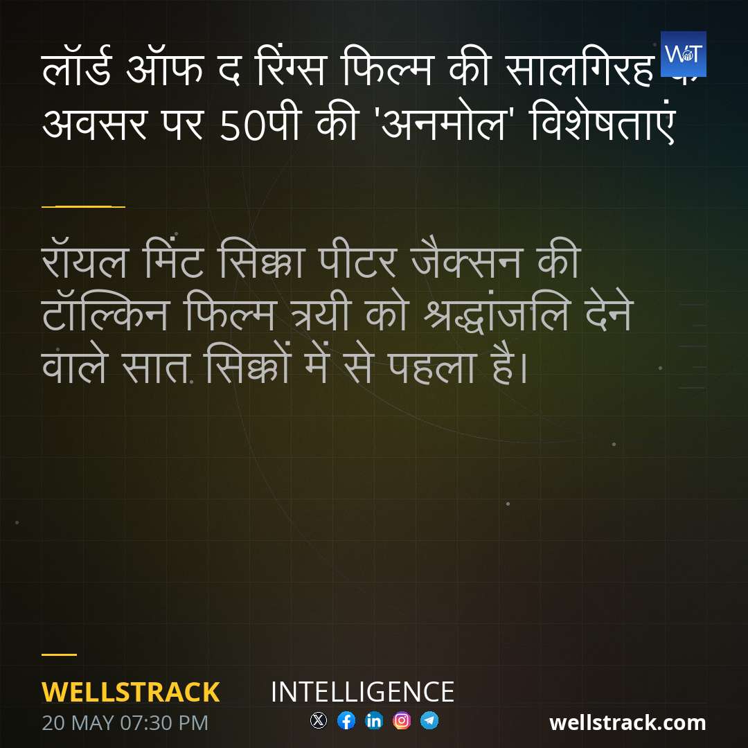 लॉर्ड ऑफ द रिंग्स फिल्म की सालगिरह के अवसर पर 50पी की 'अनमोल' विशेषताएं — WellsTrack