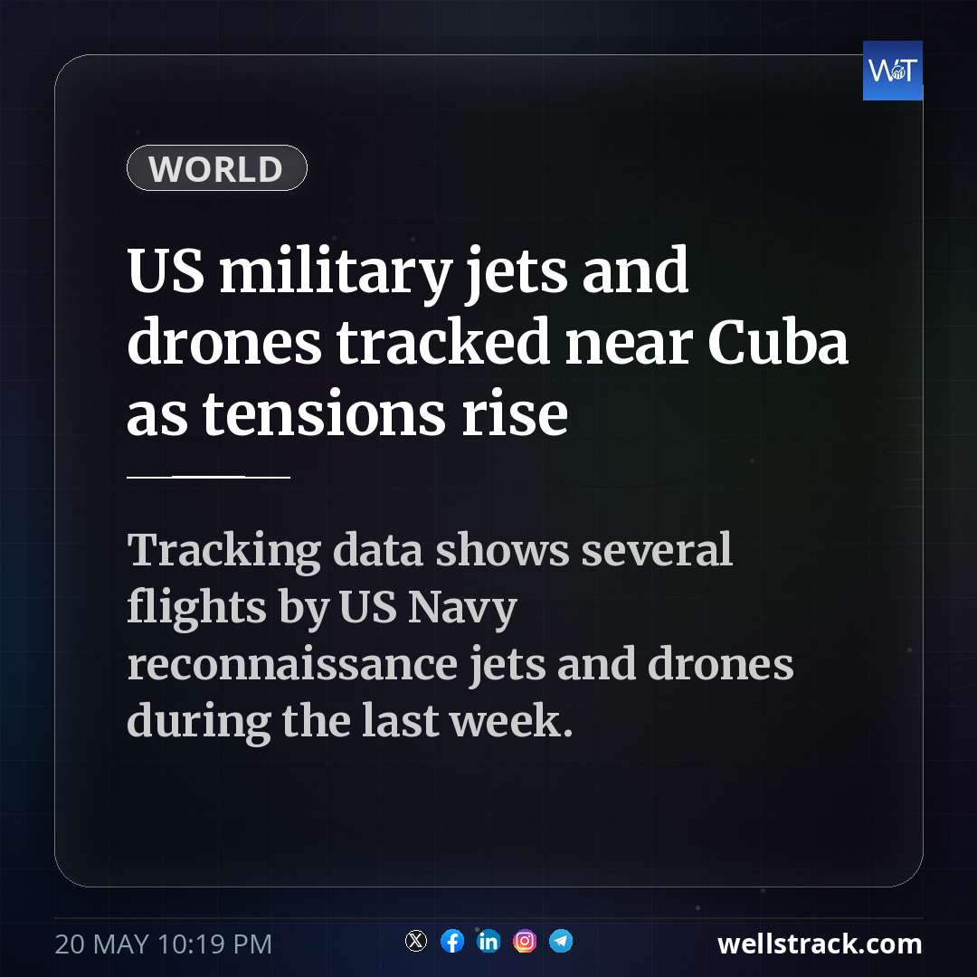 US military jets and drones tracked near Cuba as tensions rise — WellsTrack