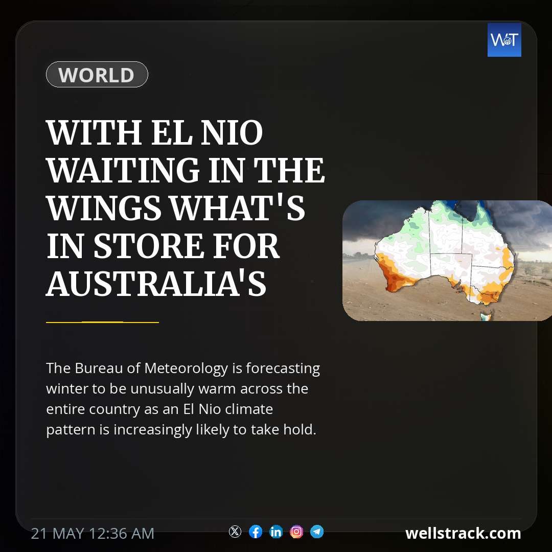 With El Niño waiting in the wings what's in store for Australia's winter season? — WellsTrack