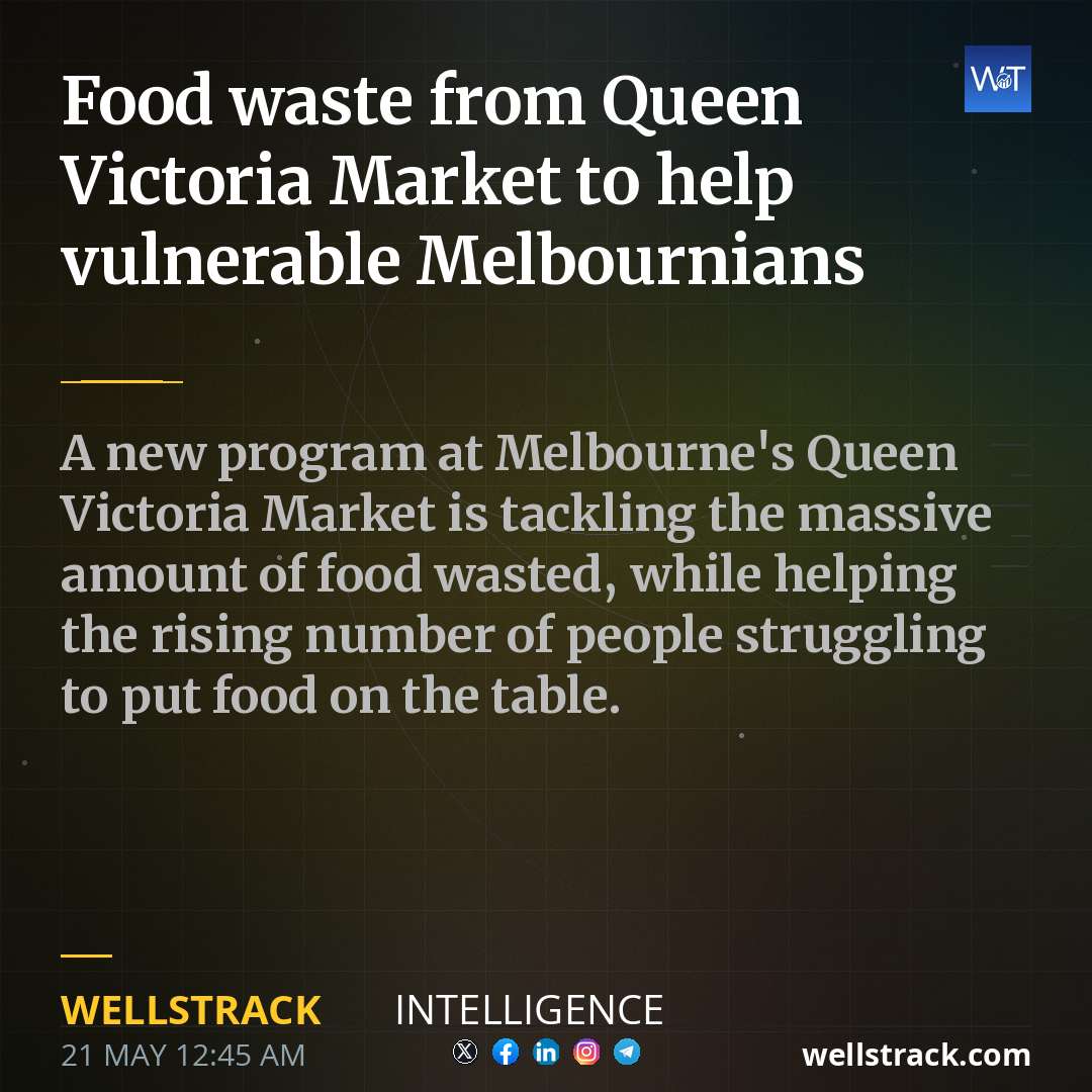 Food waste from Queen Victoria Market to help vulnerable Melbournians — WellsTrack