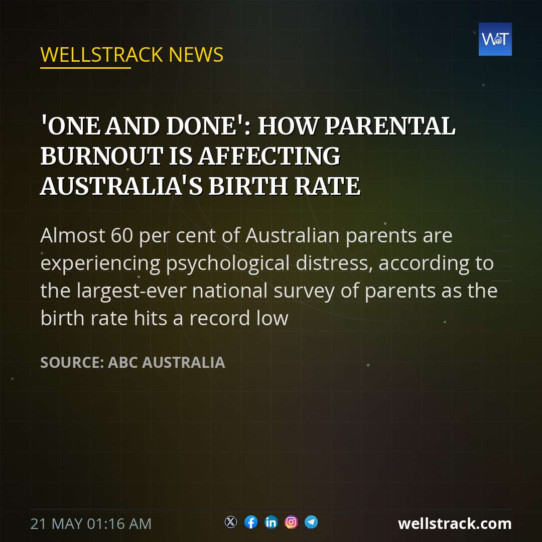 'One and done': How parental burnout is affecting Australia's birth rate — WellsTrack